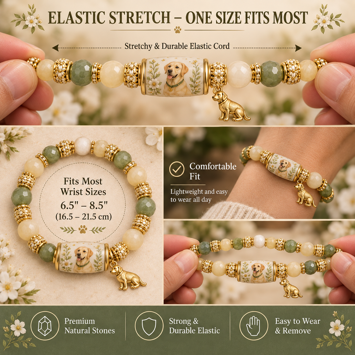 🐾 Meaningful Dog Lover Bracelet Collection – 8 Beloved Breeds ❤️