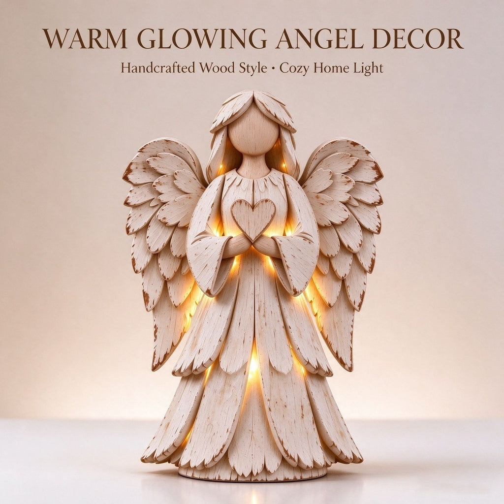 🔥⏰️ Limited Time Special Price 🌙 Vintage Lighted Christmas Tree & Angel Ornaments