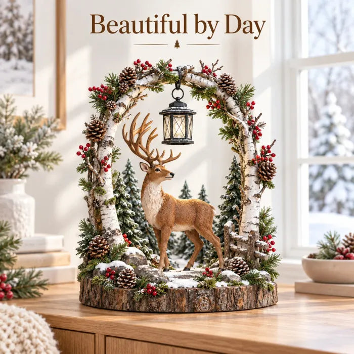 📢📢50% OFF !! ⏰ - Woodland Reindeer Lantern