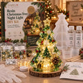 🎄Beginner-Friendly Resin Christmas Tree Night Light DIY Kit | Complete Kit with Mold, Resin, Fairy Lights & Festive Decorations ✨