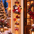 Lighted Christmas Hanging Decoration - Snowman, Santa on a Ladder & Sleigh