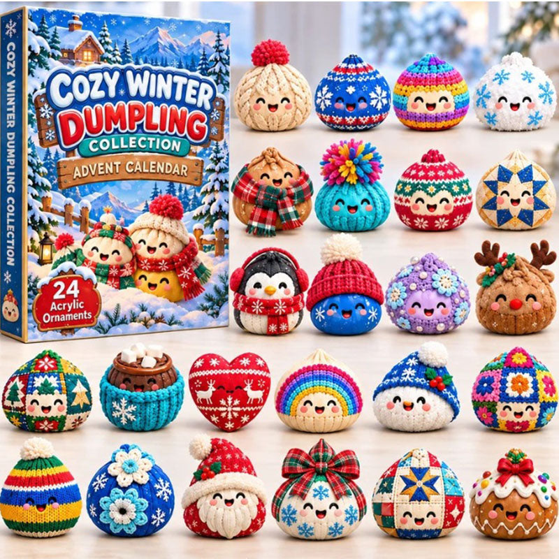 ✨24 Days Squishy Dumplings Acrylic Ornament Advent Calendar