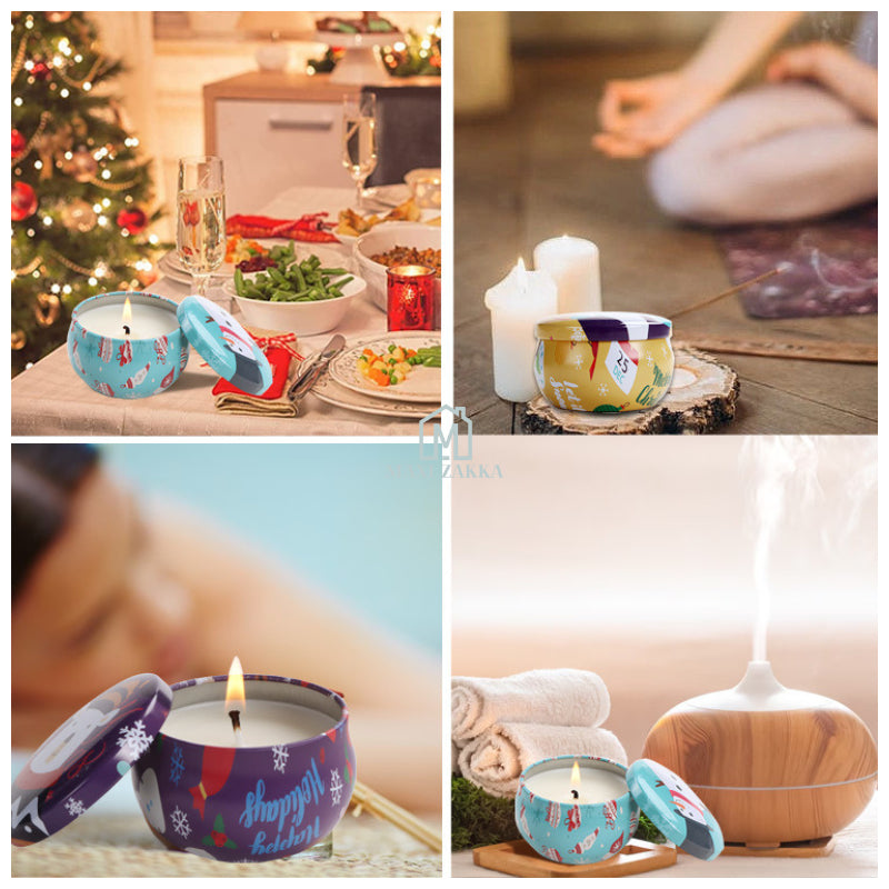 🇸🇬 Christmas Gift Set Scented Candle Soy Wax Box Fragrance Party Gift
