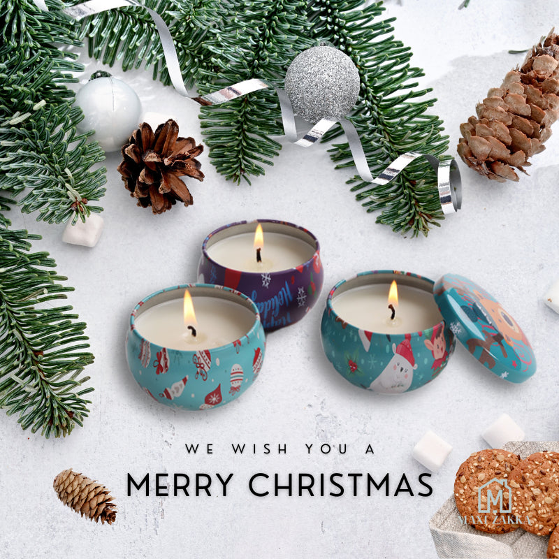 🇸🇬 Christmas Gift Set Scented Candle Soy Wax Box Fragrance Party Gift