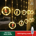 🇸🇬 Ready Stock Christmas LED Lights Fairy Lights Decoration Window Curtain String Lights USB Waterproof Party Decor